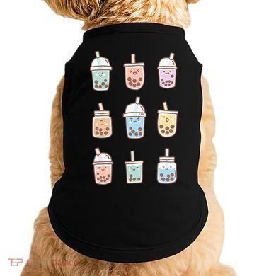 Cute Kawaii Boba Anime Bubble Tea Pastel Doggie Tank
