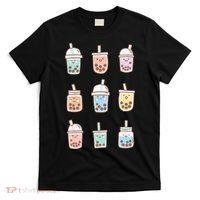 Cute Kawaii Boba Anime Bubble Tea Pastel T-Shirt thumb 0