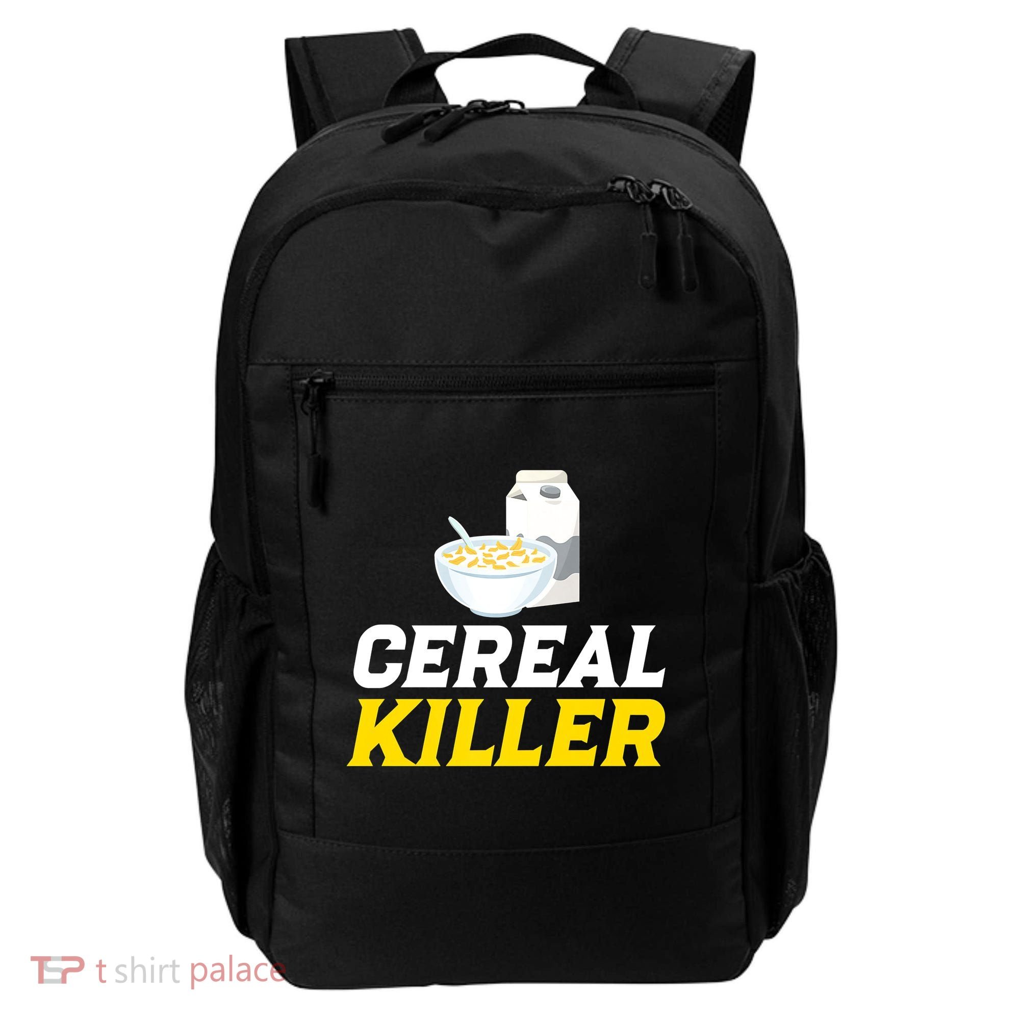 Cereal Killer Breakfast Lover Funny Backpack