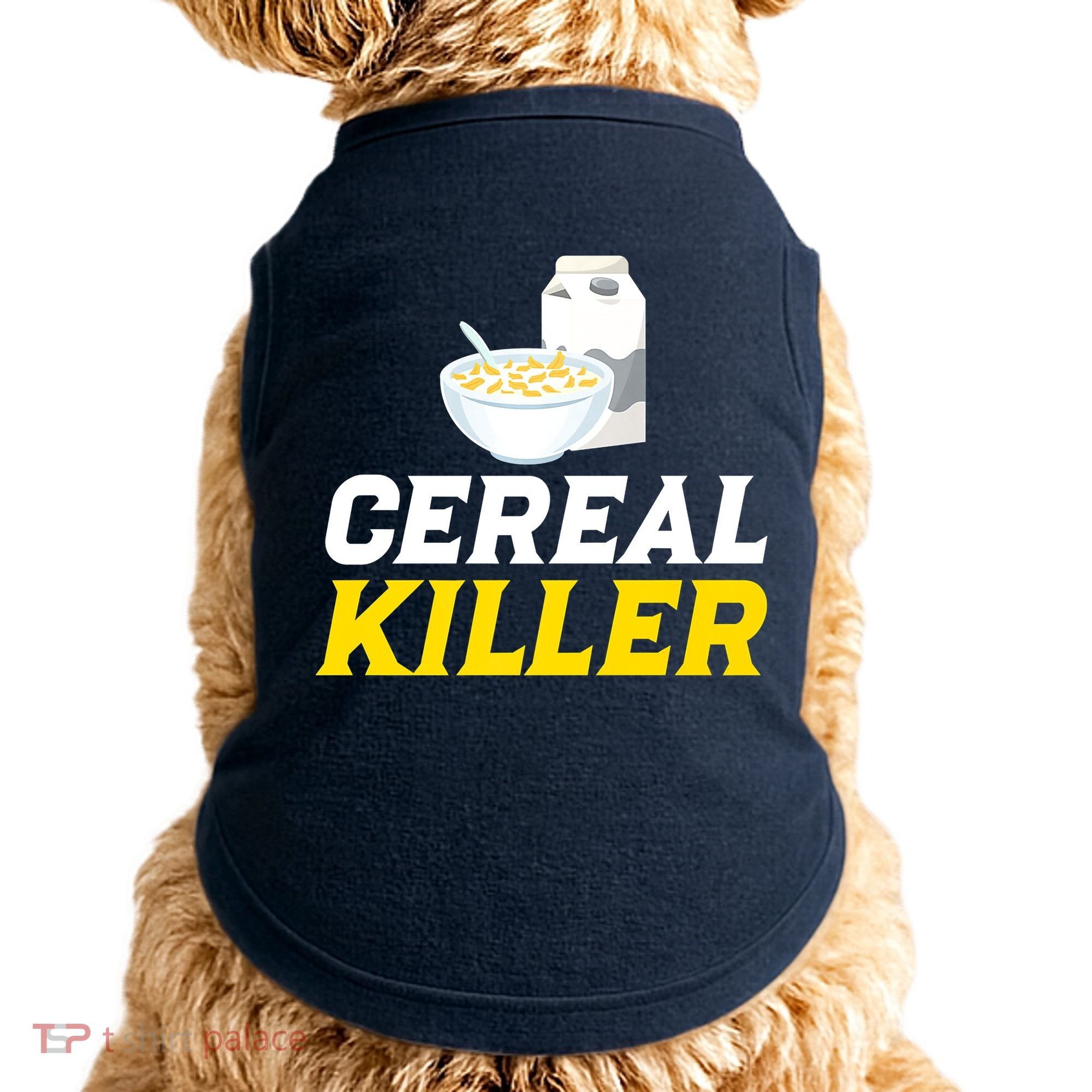 Cereal Killer Breakfast Lover Funny Doggie Tank