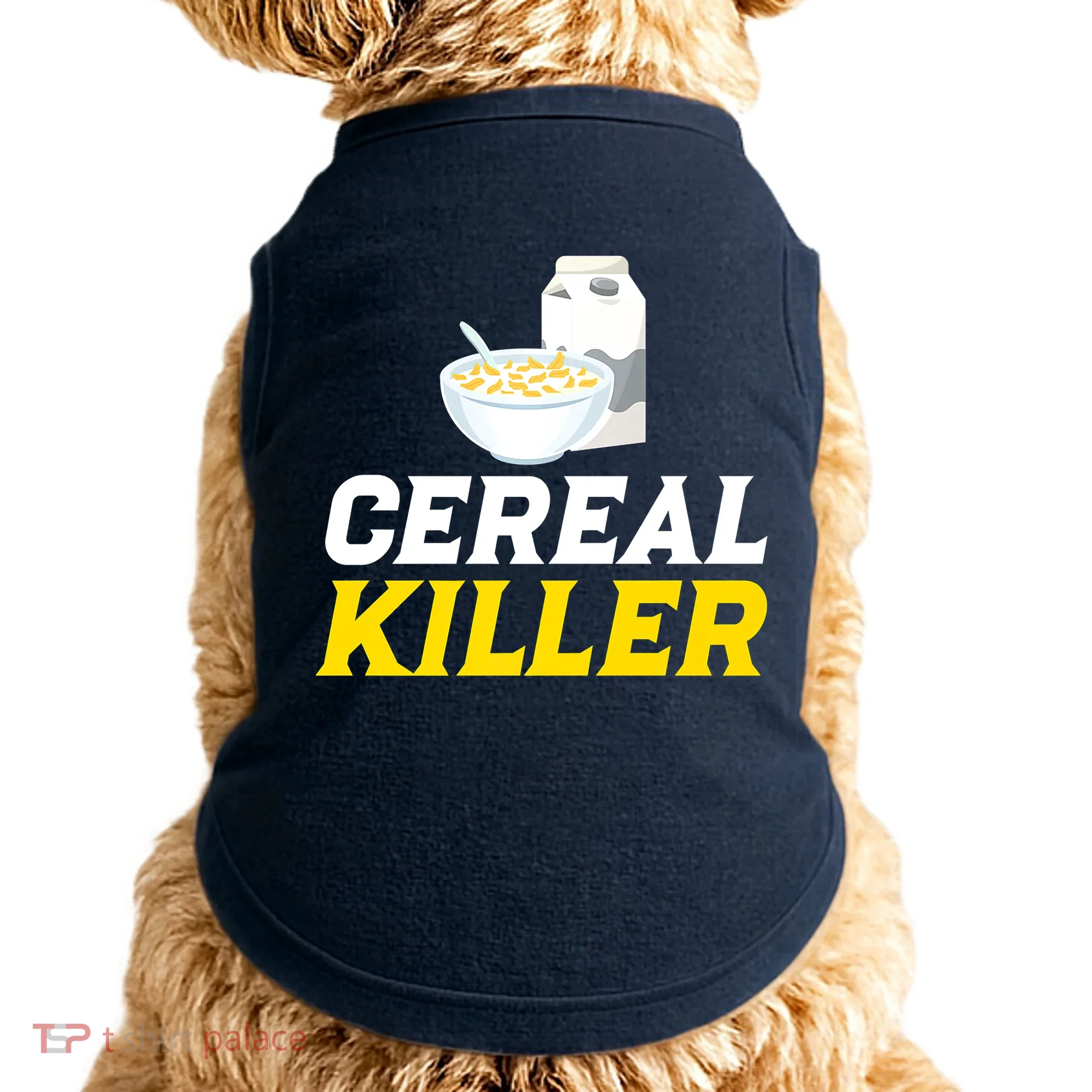 Cereal Killer Breakfast Lover Funny Doggie Tank