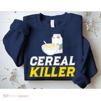 Cereal Killer Breakfast Lover Funny Sweatshirt thumb 2