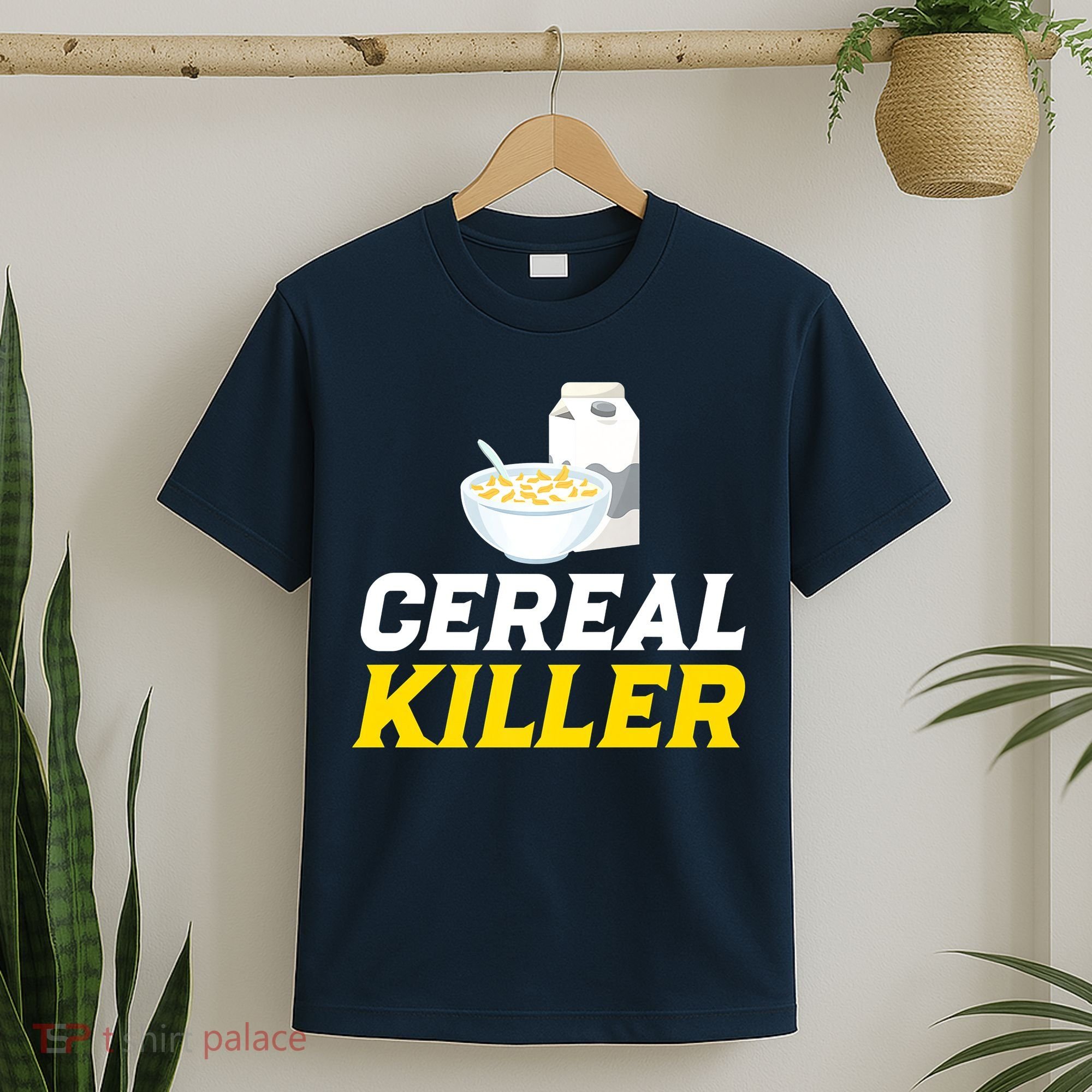 Cereal Killer Breakfast Lover Funny T-Shirt