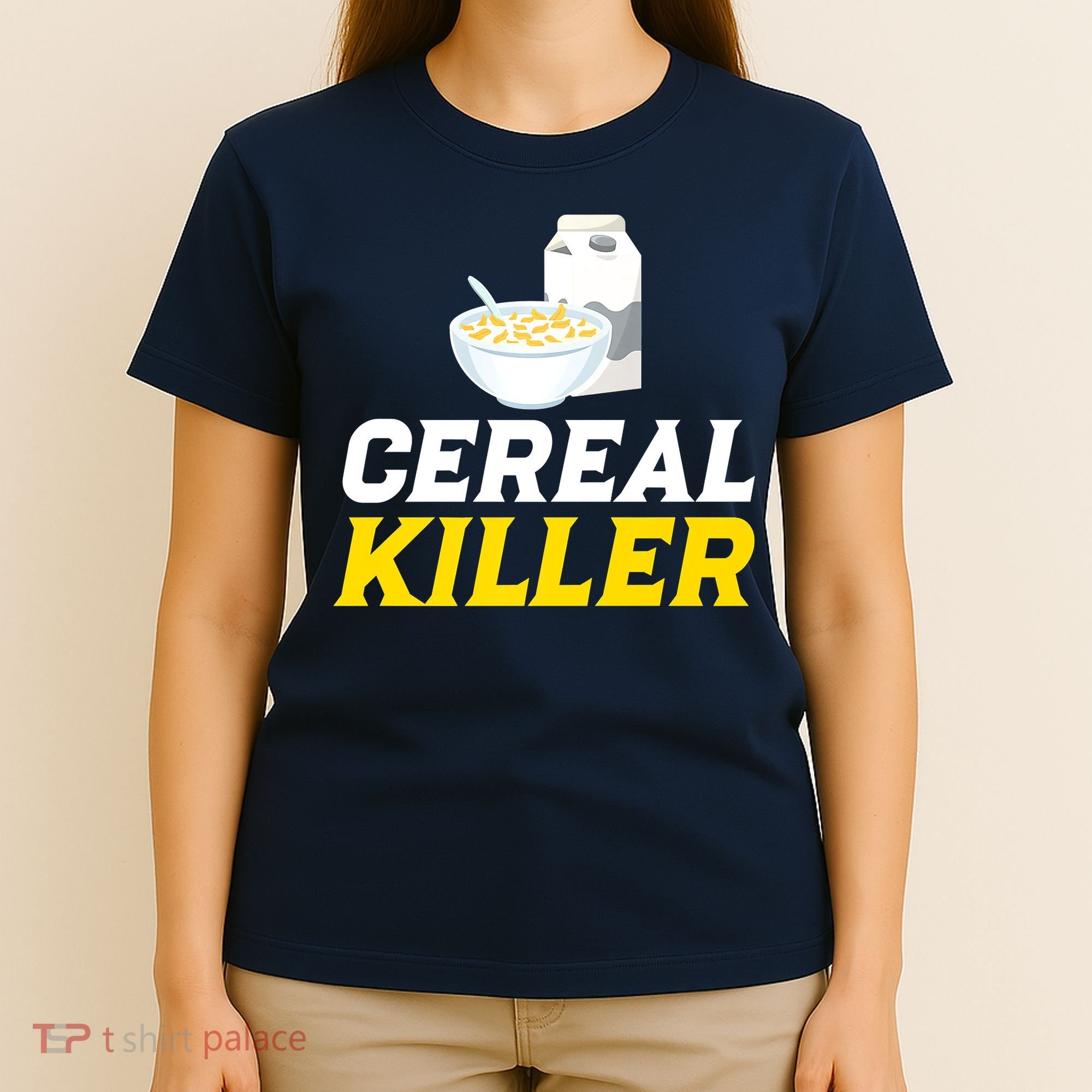 Cereal Killer Breakfast Lover Funny T-Shirt