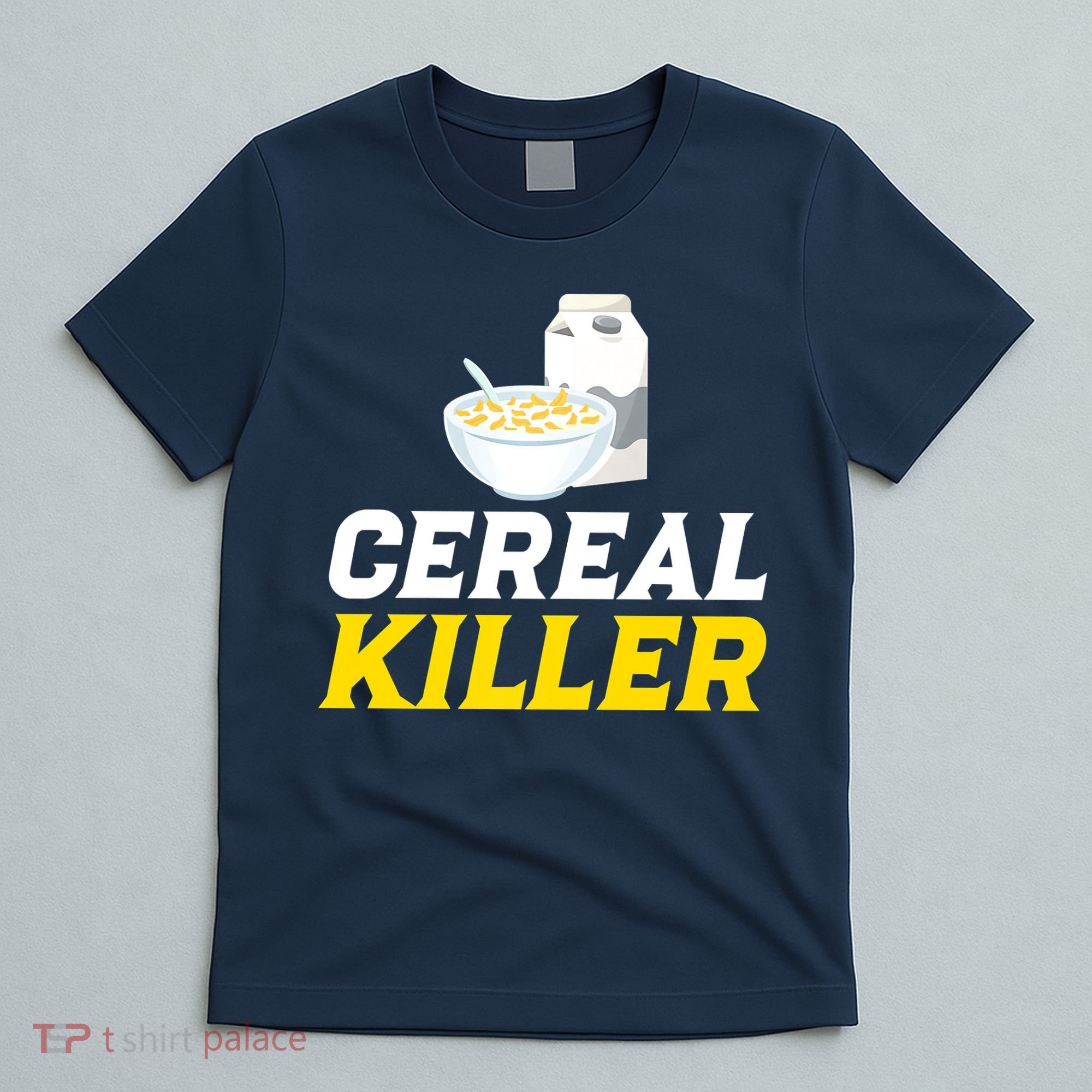 Cereal Killer Breakfast Lover Funny T-Shirt