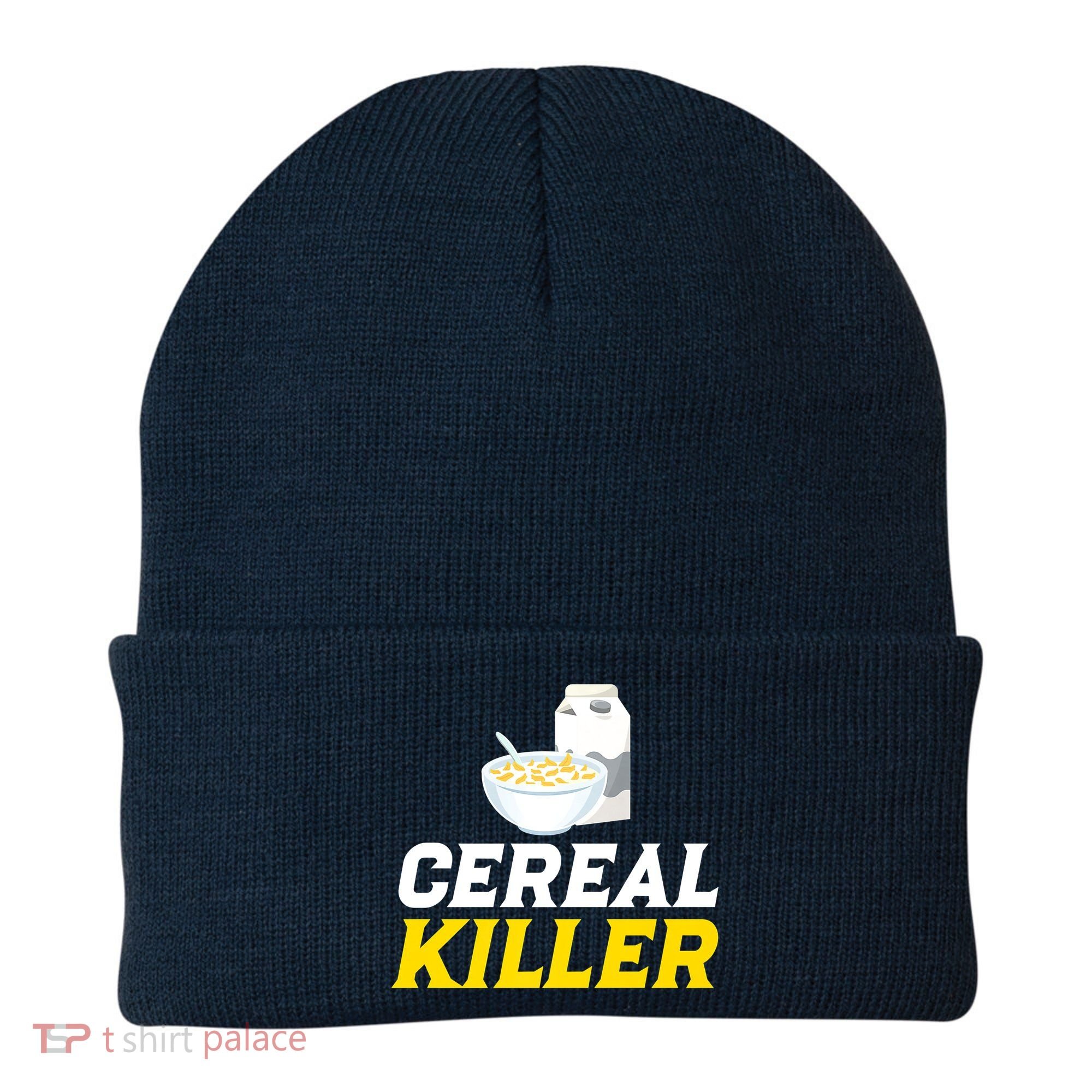 Cereal Killer Breakfast Lover Funny Beanie
