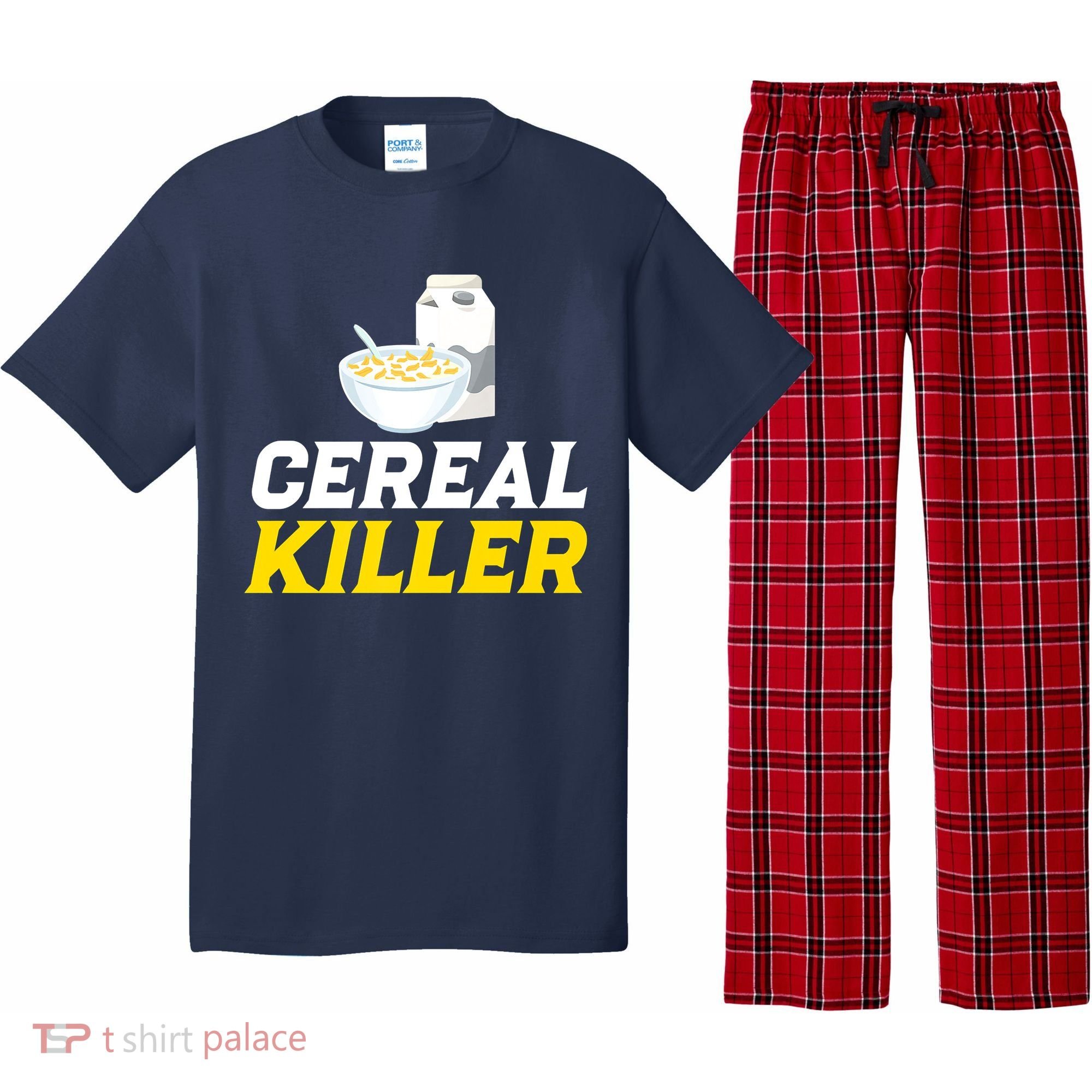Cereal Killer Breakfast Lover Funny Pajama Set