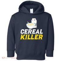 Cereal Killer Breakfast Lover Funny Toddler Hoodie thumb 0