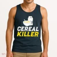 Cereal Killer Breakfast Lover Funny Tank Top thumb 3