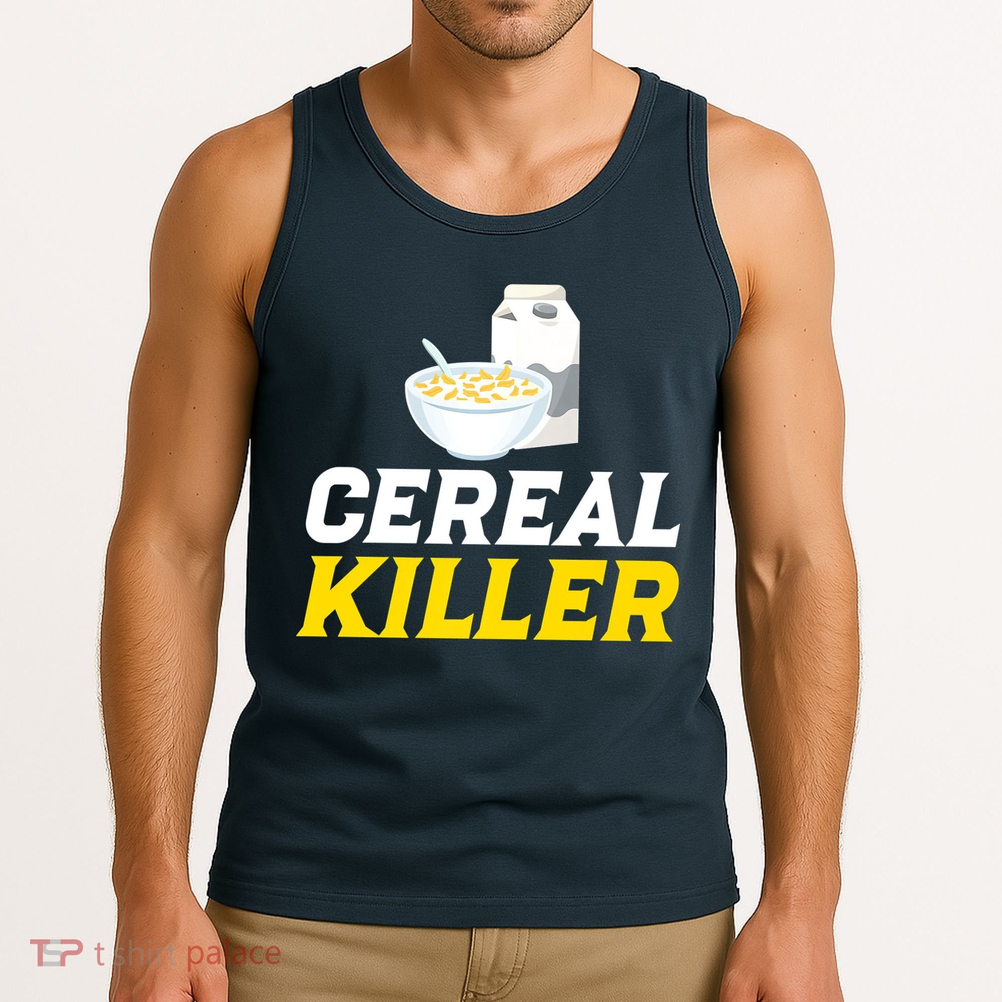 Cereal Killer Breakfast Lover Funny Tank Top