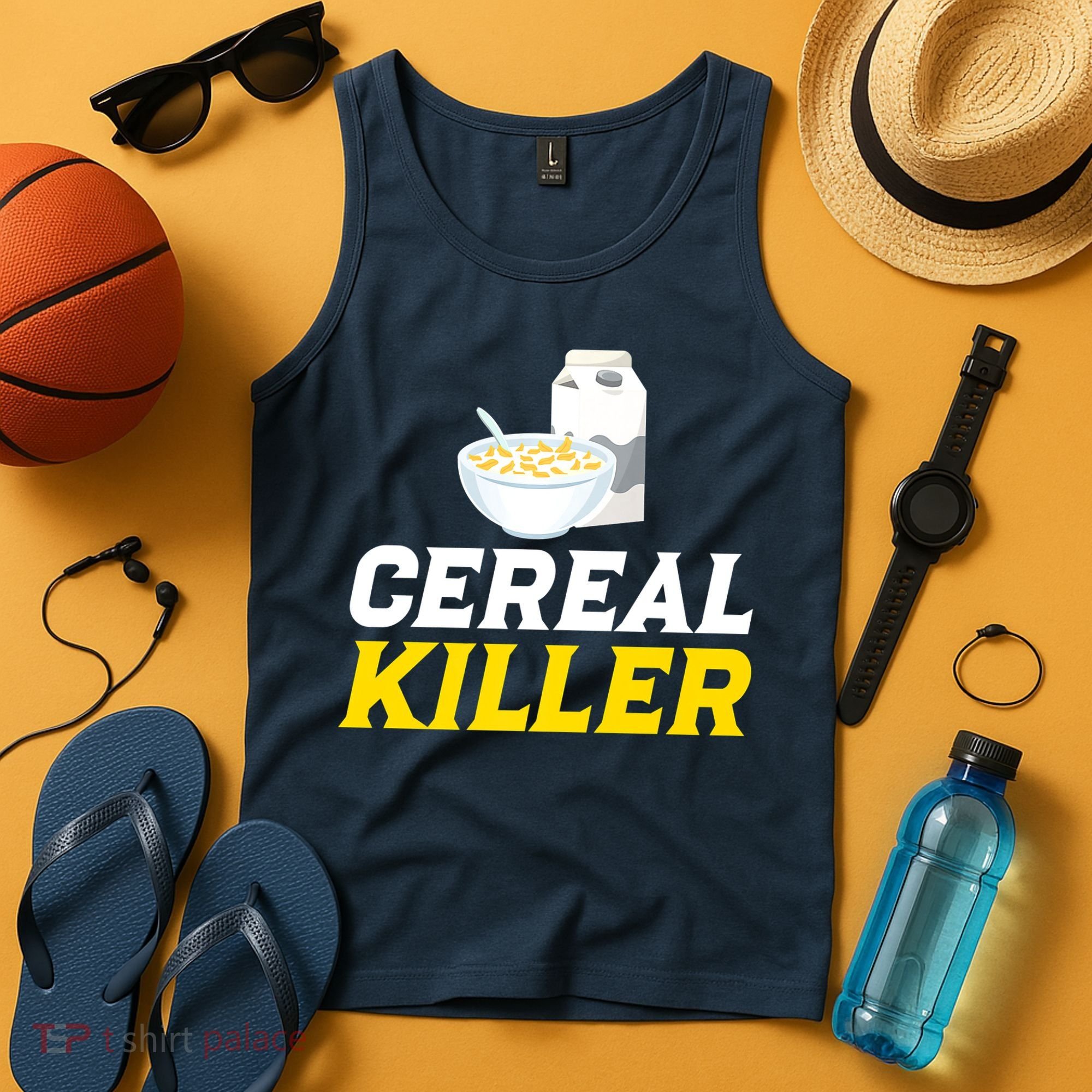 Cereal Killer Breakfast Lover Funny Tank Top