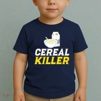 Cereal Killer Breakfast Lover Funny Toddler T-Shirt thumb 2