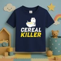 Cereal Killer Breakfast Lover Funny Toddler T-Shirt thumb 3