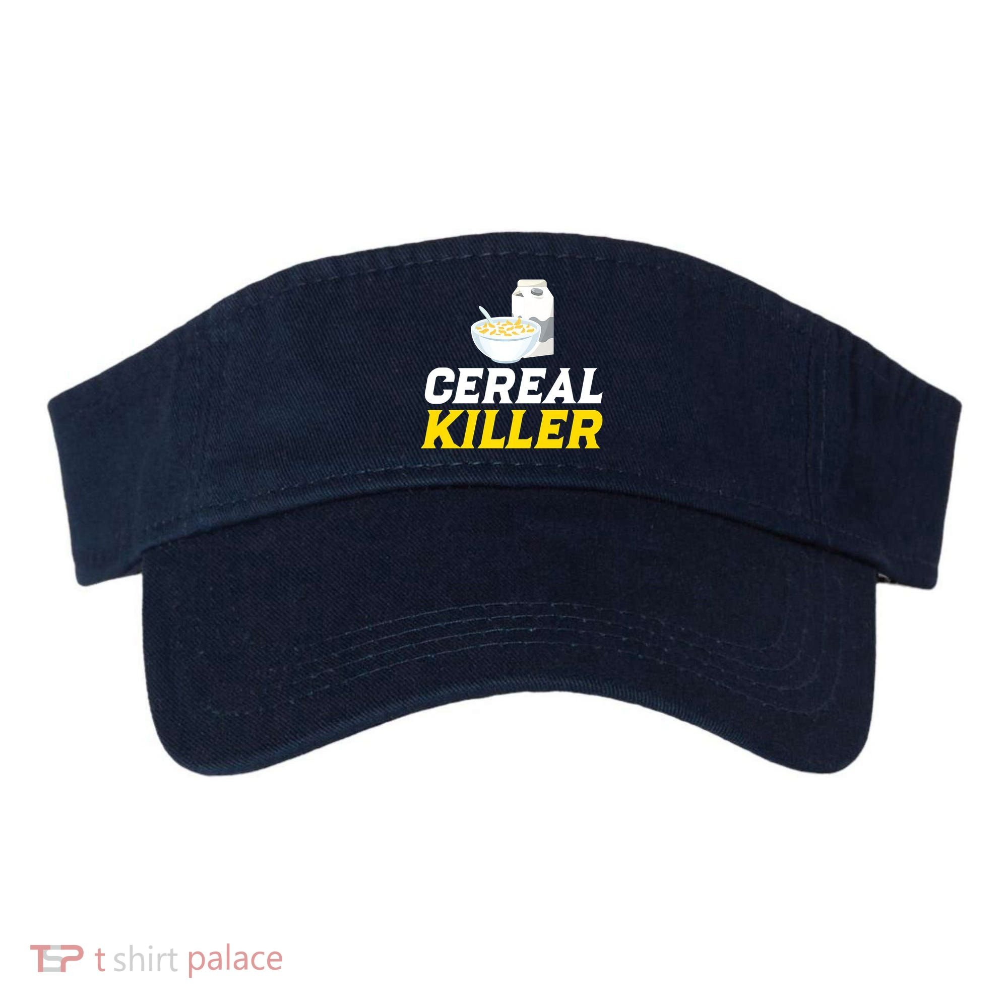 Cereal Killer Breakfast Lover Funny Visor