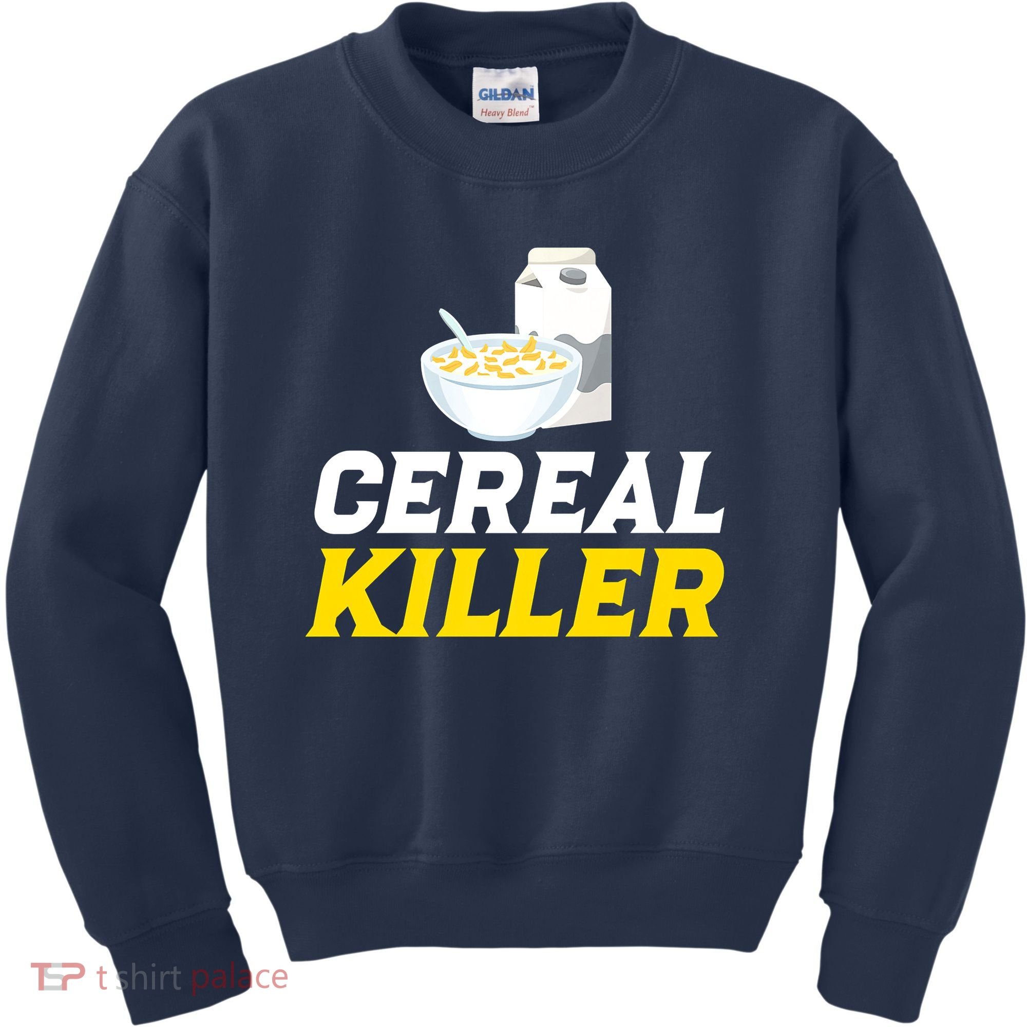 Cereal Killer Breakfast Lover Funny Kids Sweatshirt