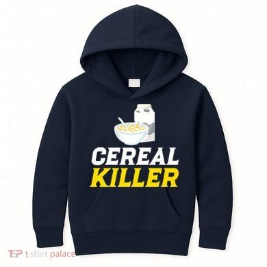 Cereal Killer Breakfast Lover Funny Kids Hoodie