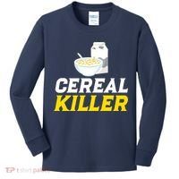 Cereal Killer Breakfast Lover Funny Kids Long Sleeve Shirt thumb 0