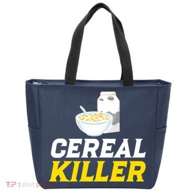 Cereal Killer Breakfast Lover Funny Tote Bag