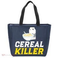 Cereal Killer Breakfast Lover Funny Tote Bag thumb 0