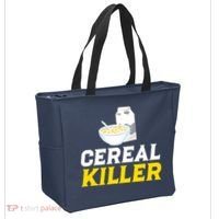 Cereal Killer Breakfast Lover Funny Tote Bag thumb 2