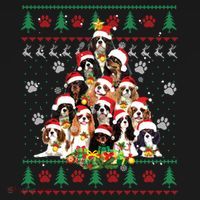 Cavalier King Charles Spaniel Christmas Tree Ugly Sweater Cool Gift Doggie Tank thumb 4