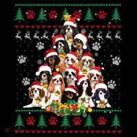 Cavalier King Charles Spaniel Christmas Tree Ugly Sweater Cool Gift Coffee Mug thumb 5