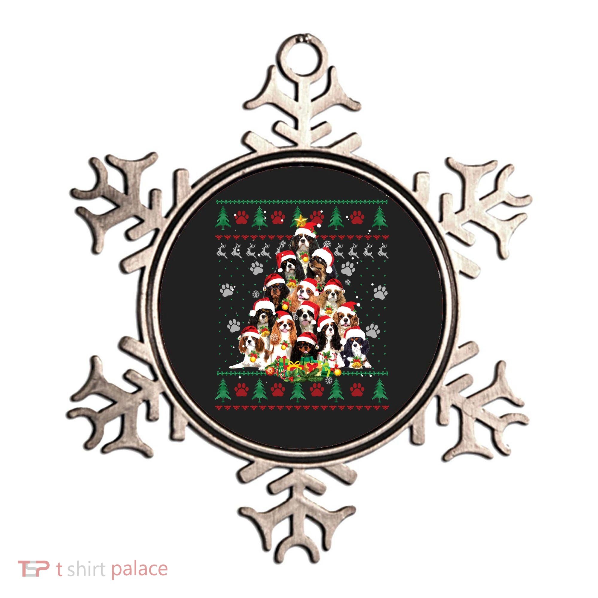 Cavalier King Charles Spaniel Christmas Tree Ugly Sweater Cool Gift Ornament