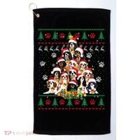 Cavalier King Charles Spaniel Christmas Tree Ugly Sweater Cool Gift Golf Towel thumb 0