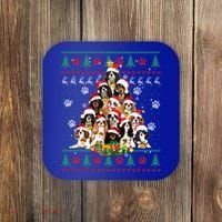 Cavalier King Charles Spaniel Christmas Tree Ugly Sweater Cool Gift Coaster thumb 0