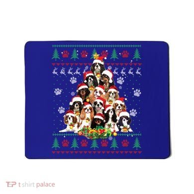 Cavalier King Charles Spaniel Christmas Tree Ugly Sweater Cool Gift Mousepad
