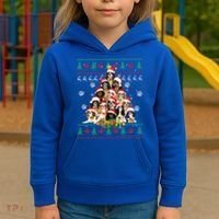 Cavalier King Charles Spaniel Christmas Tree Ugly Sweater Cool Gift Kids Hoodie thumb 3