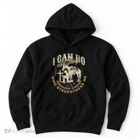 Cowboy Kneeling Cross Scripture Western Bible Verse Jesus Hoodie thumb 0