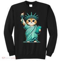 Cute Kawaii Cat Statue Of Liberty Nyc Sweatshirt thumb 0