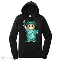 Cute Kawaii Cat Statue Of Liberty Nyc Women's Hoodie thumb 0