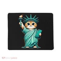 Cute Kawaii Cat Statue Of Liberty Nyc Mousepad thumb 0