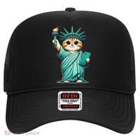 Cute Kawaii Cat Statue Of Liberty Nyc Hat thumb 0