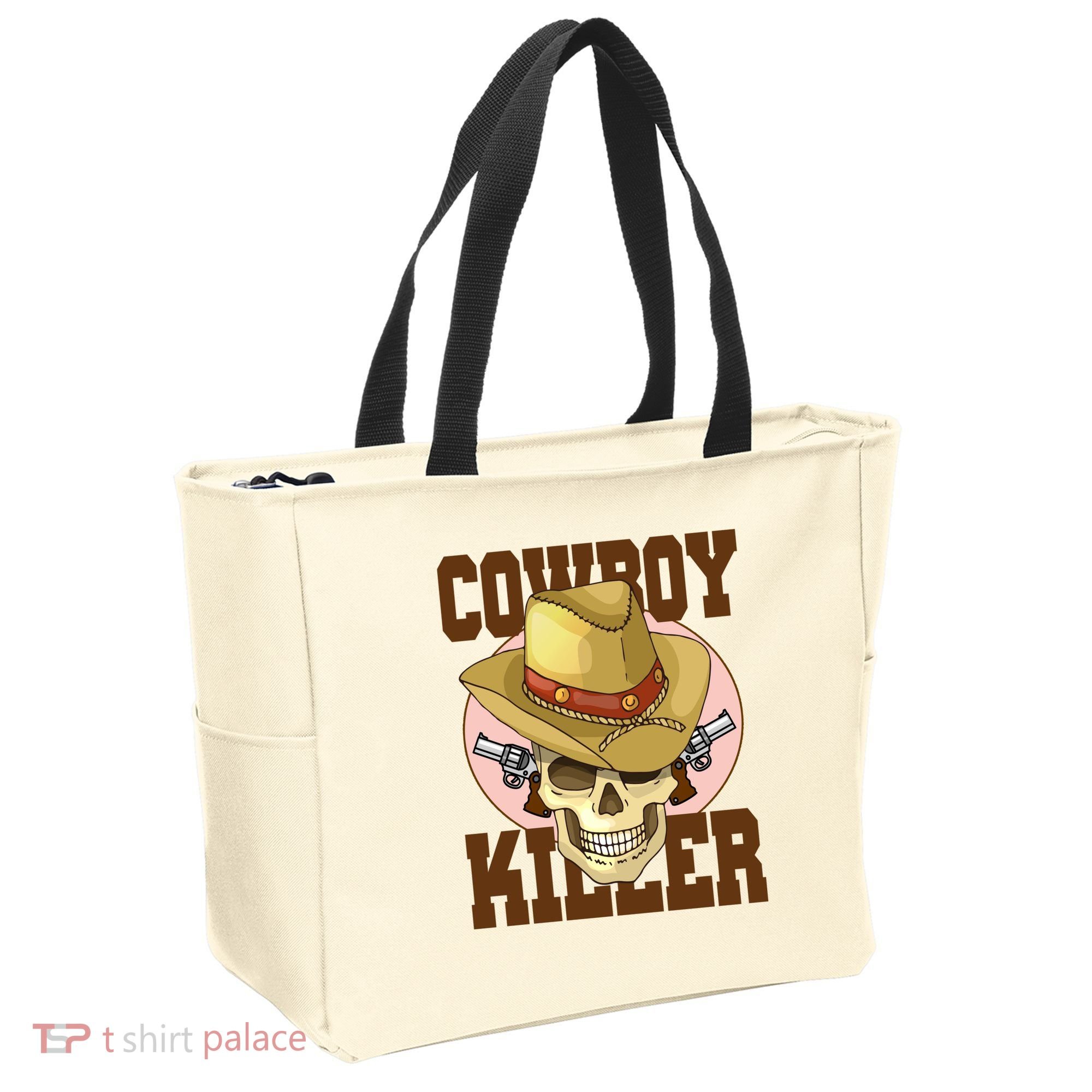Cowboy Killer Country Skeleton Tote Bag