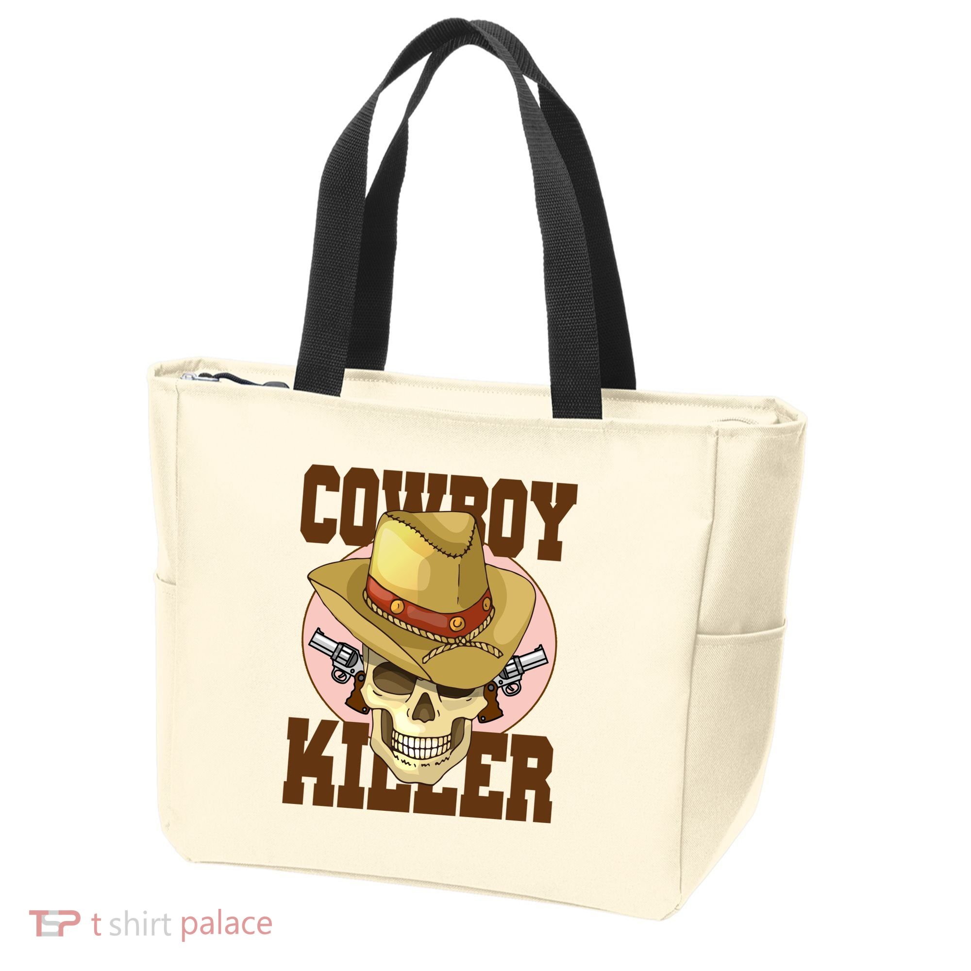 Cowboy Killer Country Skeleton Tote Bag
