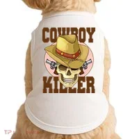 Cowboy Killer Country Skeleton Doggie Tank thumb 0