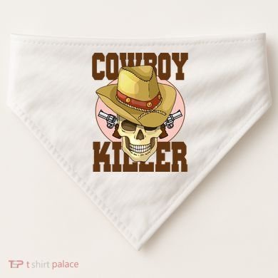 Cowboy Killer Country Skeleton USA-Made Doggie Bandana