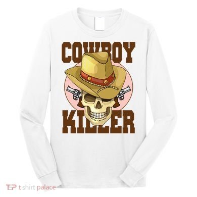 Cowboy Killer Country Skeleton Long Sleeve Shirt