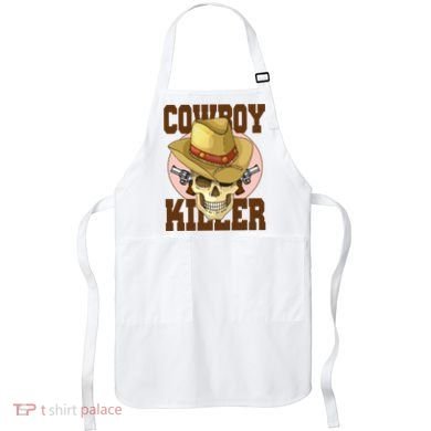 Cowboy Killer Country Skeleton Apron