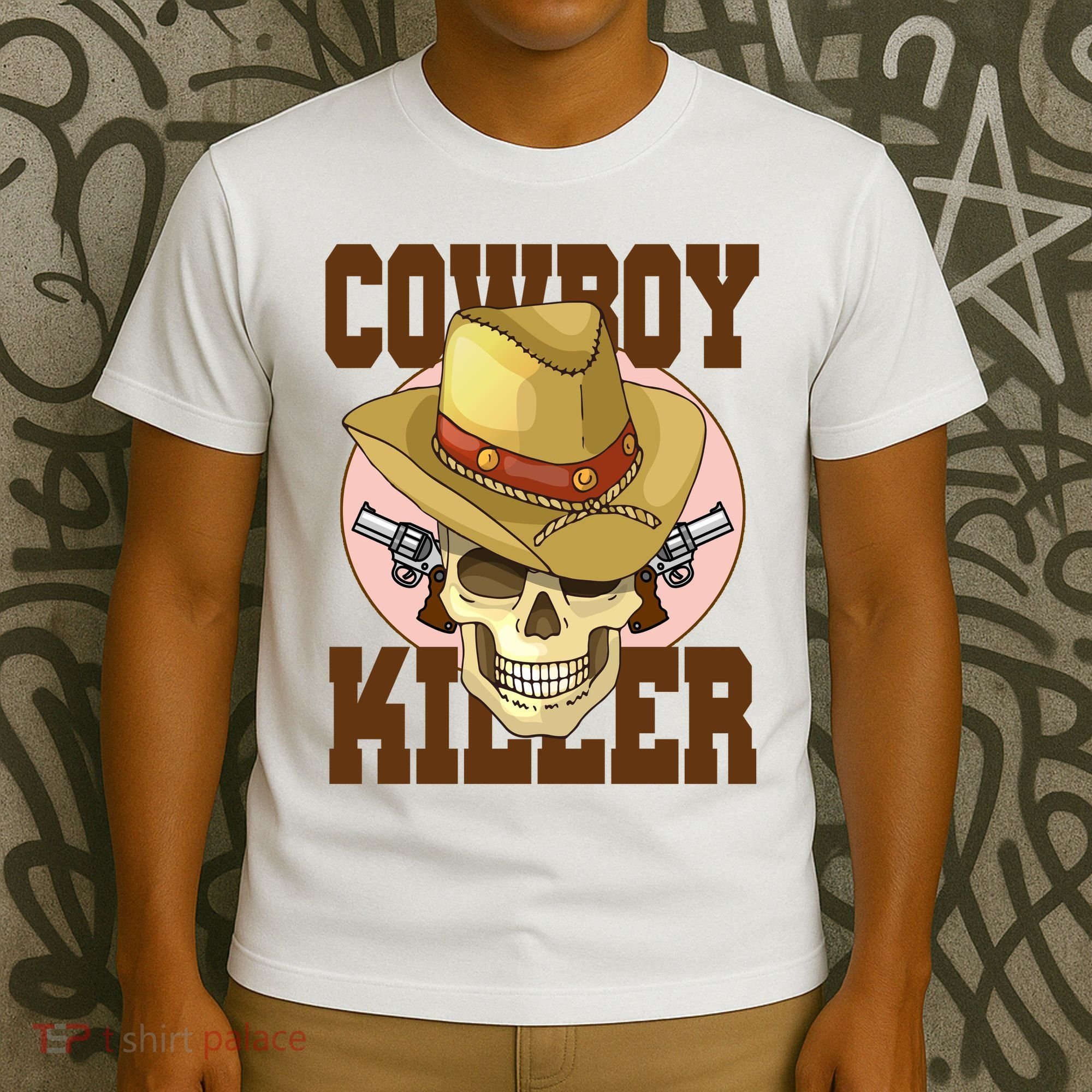 Cowboy Killer Country Skeleton T-Shirt