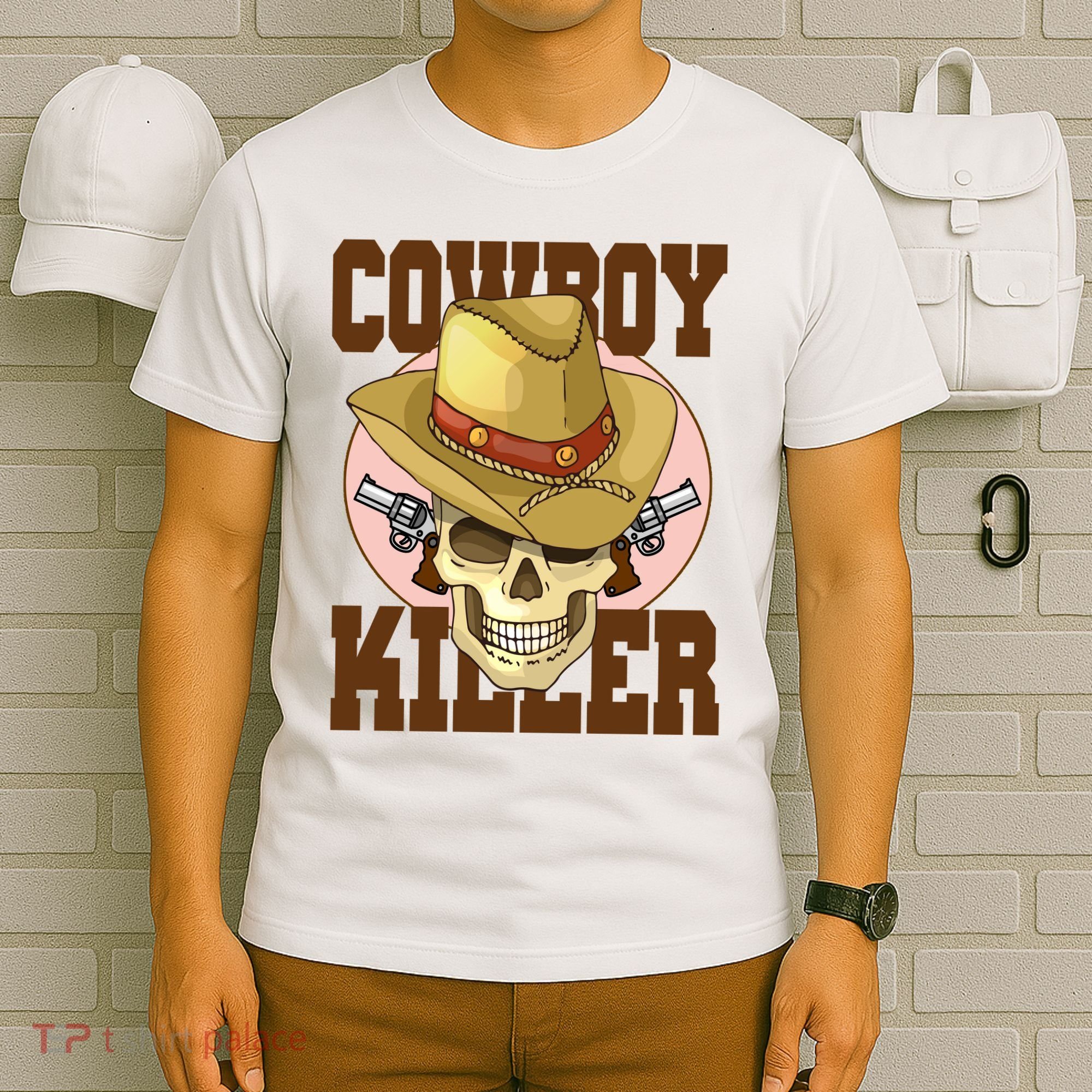 Cowboy Killer Country Skeleton T-Shirt