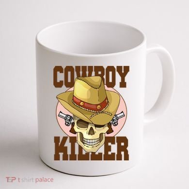 Cowboy Killer Country Skeleton Coffee Mug back