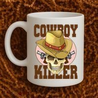 Cowboy Killer Country Skeleton Coffee Mug thumb 2