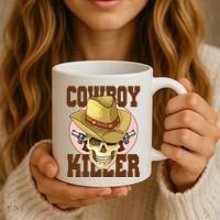 Cowboy Killer Country Skeleton Coffee Mug thumb 3