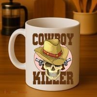 Cowboy Killer Country Skeleton Coffee Mug thumb 4