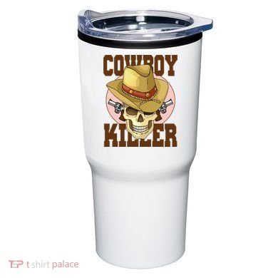 Cowboy Killer Country Skeleton Tumbler