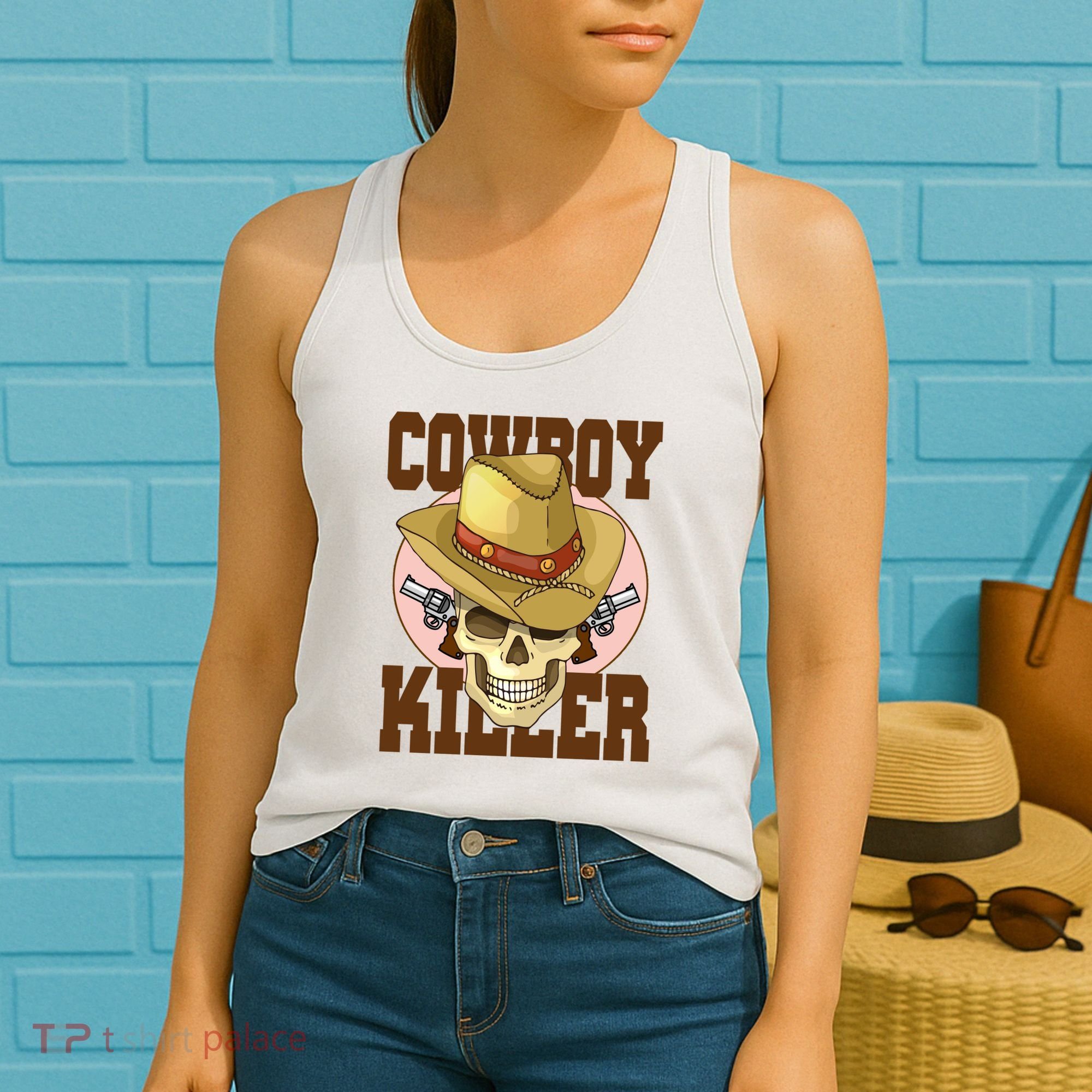 Cowboy Killer Country Skeleton Women's Tank Top